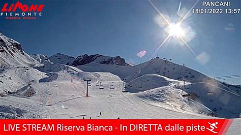 Live Webcam Riserva Bianca Limone Piemonte, Italy.